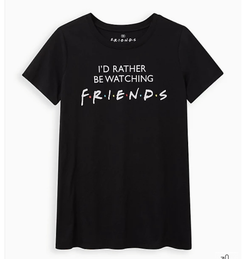 CLASSIC FIT CREW TEE – WATCHING FRIENDS BLACK